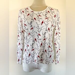 Croft and Barrow Cardinal-Print TOP